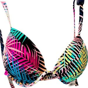 Shade & Shore Bikini Top Palm Print - 36DD